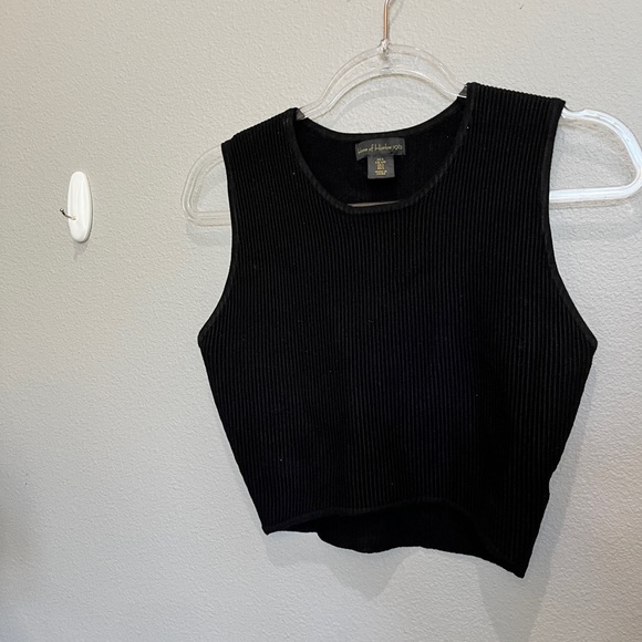 House of Harlow 1960 Tops - House of Harlow Black Ribbed top